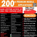 200+ Premium Mobile Apps + Digital Marketing Course Download