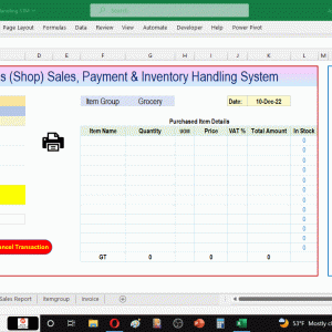Daily Sales & Inventory Accounting Spreadsheet Software