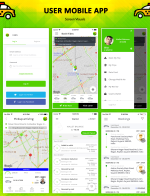 Taxi Booking Mobile App - UBER Clone with User,Driver & Backend CMS